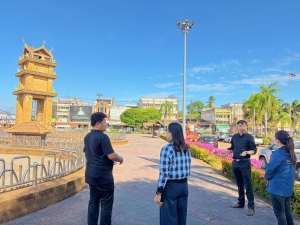 ลงสำรวจพื้นที่หอนาฬิกา เพื่อจัดเตรียมและตกแต่งสถานที่ให้เป็นจุด Check in ในช่วงเทศกาลปีใหม่