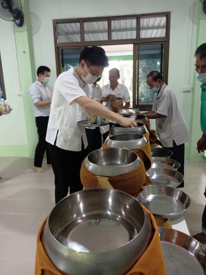 ร่วมพิธีทำบุญเลี้ยงพระ เนื่องในวันขึ้นอาคารห้องประชุมใหม่ โรงเรียนไทยรัฐวิทยา 91(บ้านโคกจักจั่น)