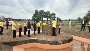 ลงพื้นที่แหล่งน้ำศักดิ์สิทธิ์ เพื่อรับฟังการสรุปการดำเนินงาน เพื่อเตรียมประกอบพิธีจัดทำน้ำพระพุทธมนต์ศักดิ์สิทธิ์ งานเฉลิมพระเกียรติพระบาทสมเด็จพระเจ้าอยู่หัว