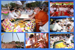 พิธีวางศิลาฤกษ์ศาลาการเปรียญ วัดดอนหวาย