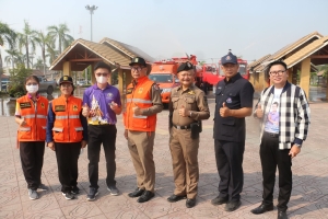 นายกเทศมนตรีเมืองอำนาจเจริญ ร่วมการจัดกิจกรรม &quot; kick off &quot; มาตรการลดฝุ่นละอองขนาดเล็ก (PM 2.5)ในพื้นที่จังหวัดอำนาจเจริญ ณ สวนสาธารณมิ่งมงคล (หอนาฬิกา) ตำบลบุ่ง อำเภอเมืองอำนาจเจริญ จังหวัดอำนาจเจริญ