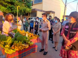 ลงพื้นที่ ร่วมการจัดระเบียบคนขอทานตามตลาดนัดอำนาจเจริญ จำนวน 3 แห่ง ดังนี้