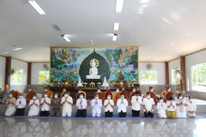พิธีเจริญพระพุทธมนต์ถวายพระพรชัยมงคลแด่ พระบาทสมเด็จพระเจ้าอยู่หัว สมเด็จพระนางเจ้าสิริกิติ์ พระบรมราชินีนาถ พระบรมราชชนนีพันปีหลวง และสมเด็จพระนางเจ้าฯ พระบรมราชินี