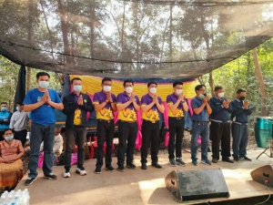 ร่วมพิธีพิธีเลี้ยงปู่ตาบุญชู  ณ ศาลปู่ตาบุญชู ชุมชนบ้านโคกจั๊กจั่น