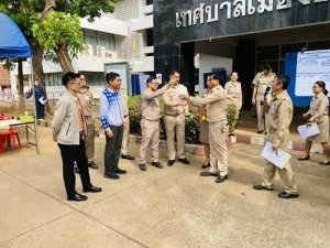 ภาพบรรยากาศการรับสมัครเลือกตั้ง สมาชิกสภาเทศบาลเมืองอำนาจเจริญ และนายกเทศมนตรีเมืองอำนาจเจริญ  วันแรก