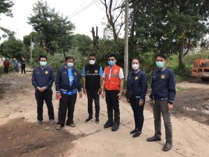 แก้ไขปัญหาจุดร้องเรียน   เบื้องต้น  ที่ชุมชนโคกจักจั่น  ช่วยระบายน้ำเสียและน้ำท่วมของชุมชน