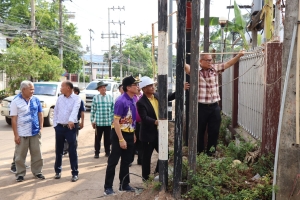 ร่วมลงพื้นที่สำรวจ ติดตามการจัดระเบียบสายไฟและสายสื่อสารต่างๆ บริเวณโดยรอบศูนย์ราชการอำเภอเมืองอำนาจเจริญและตลาดสดเทศบาลเมืองอำนาจเจริญ