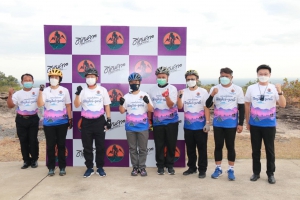 เข้าร่วมงานแถลงข่าวการแข่งขันจักรยาน ปั่นพิชิตภูสิงห์-ภูผาผึ้ง