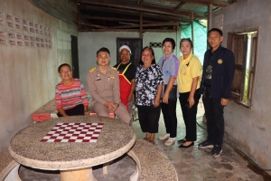 ออกเยี่ยมและให้กำลังใจผู้ป่วยเรื้อรัง ผู้สูงอายุติดเตียง ผู้มีภาวะพึ่งพิงที่อยู่ในการดูแล