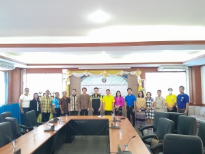 ต้อนรับคณะนายกเทศบาลตำบลน้ำปลีกที่เดินทางมาส่งหัวหน้าฝ่ายบริหารทั่วไป กองสวัสดิการและสังคม