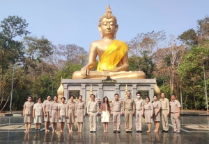 ร่วมให้การต้อนรับและสักการะสิ่งศักดิ์สิทธิ์ นายประทีป บริบูรณ์รัตน์ รองผู้ว่าราชการจังหวัดอำนาจเจริญ ในโอกาสเดินทางมาเข้ารับตำแหน่งใหม่ที่จังหวัดอำนาจเจริญ