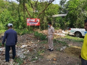 ลงพื้นที่ชุมชนยางพัฒนาบริเวณสี่แยกโรงเรียนอนุบาลอำนาจเจริญ